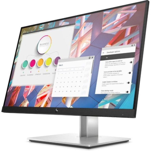 HP E-series - E24 G4 - 23.8" - 1920x1080 - Fuld HD - IPS - Sort/Slv