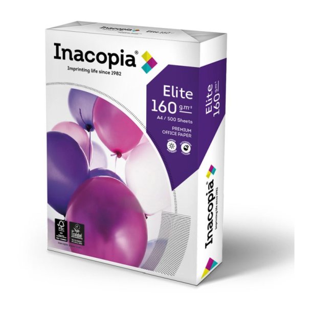 Inacopia Elite - A4 - Kopipapir - 160g - 250 ark pr. pakke