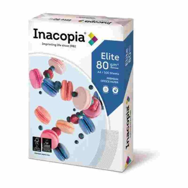 Inacopia Elite - A4 - Kopipapir - 80g - 500 ark pr. pakke