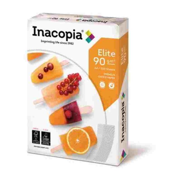 Inacopia Elite - A4 - Kopipapir - 90g - 500 ark pr. pakke