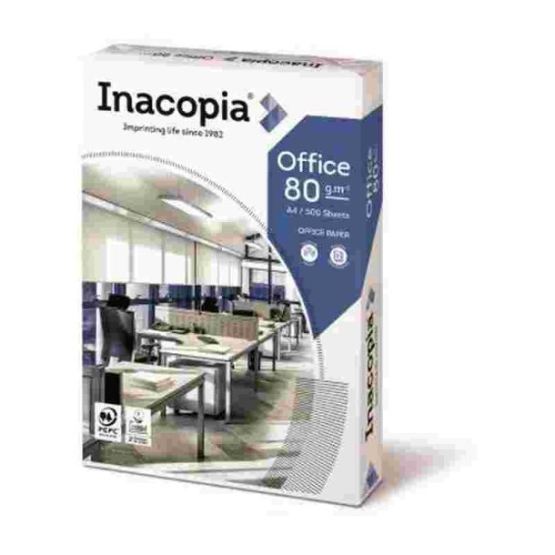 Inacopia Office - A4 - Kopipapir - 80g - 500 ark pr. pakke