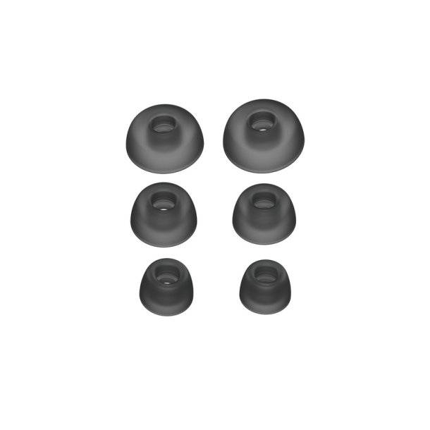 Jabra - Evolve2 Buds Eargels 3 pairs S,M,L - Black/Ti-B - Earbud tips - Elite 7 Pro, Elite 7 Active - S/M/L - Silicone -