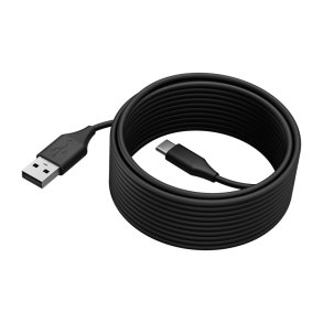 Jabra - PanaCast 50 USB Cable - USB 2.0, 5m - USB 2.0 - USB C - USB A - Male - Straight - Black