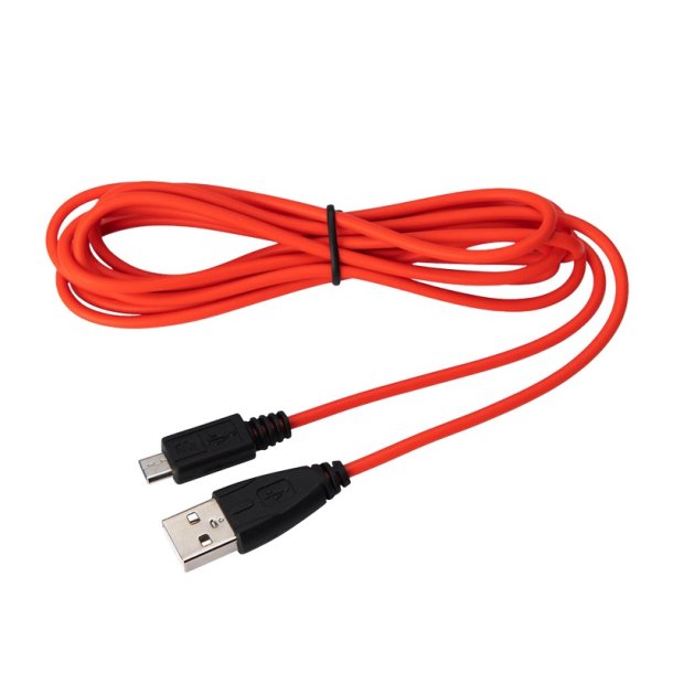 Jabra - USB-A to Micro-USB Cable - Tangerine - USB A - Micro-USB B - Male - Straight - Orange - 2 m