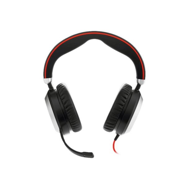 Jabra Evolve 80 Stereo erstatnings Headset - kabling - aktiv stjfjerning - jackstik - til Evolve 80