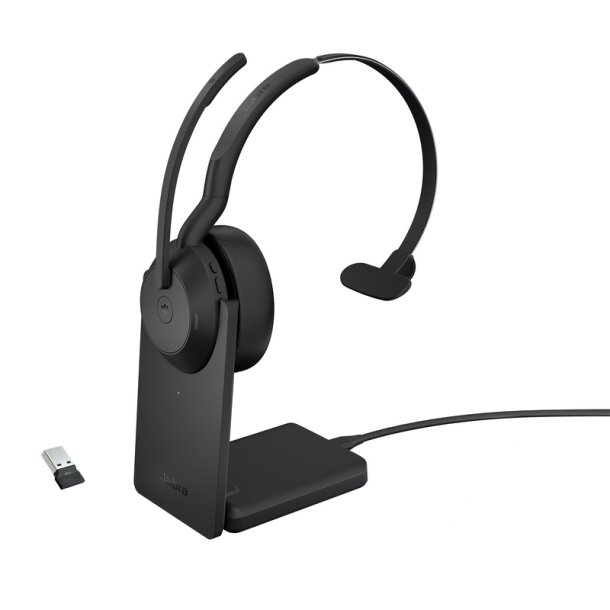 Jabra Evolve2 55 - Link380a MS Mono Include Stand - Headset - Head-band - Office/Call center - Binaural - Bluetooth