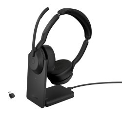 Jabra Evolve2 55 - Link380c UC Stereo Include Stand - Headset - Head-band - Office/Call center - Binaural - Bluetooth