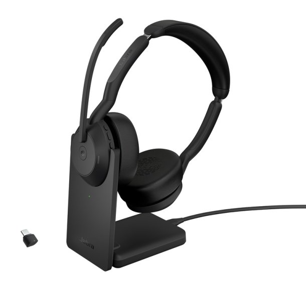 Jabra Evolve2 55 - Link380c MS Stereo Include Stand - Headset - Head-band - Office/Call center - Binaural - Bluetooth