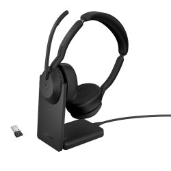 Jabra Evolve2 55 - Link380a MS Stereo Include Stand - Headset - Head-band - Office/Call center - Binaural - Bluetooth