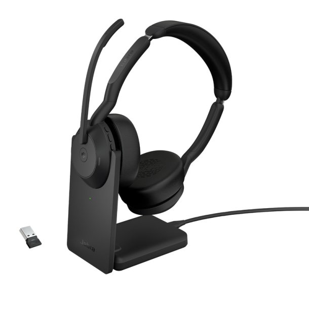 Jabra Evolve2 55 - Link380a MS Stereo Include Stand - Headset - Head-band - Office/Call center - Binaural - Bluetooth