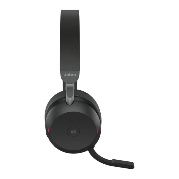 Jabra Evolve2 75 - USB-A MS Teams - Sort - Headset - Head-band - Office/Call center - Binaural - Sort - Volume +/-