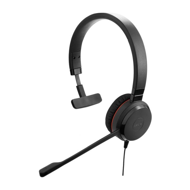Jabra - Evolve 20SE UC Mono - Headset - Head-band - Office/Call center - Monaural - Black - Volume +, Volume -
