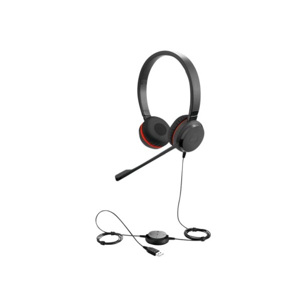 Jabra Evolve 20SE MS stereo - Special Edition Headset p ret - kabling - USB-C - stjisolerende