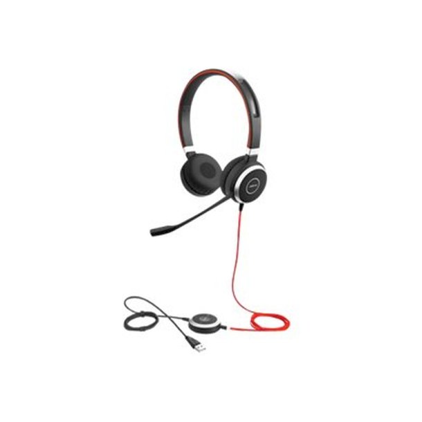 Jabra Evolve 40 MS stereo Headset p ret - kabling - USB, 3,5 mm jackstik