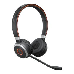 Jabra - Evolve 65+ UC Stereo - Headset - Head-band - Office/Call center - Binaural - Black - Volume +, Volume -