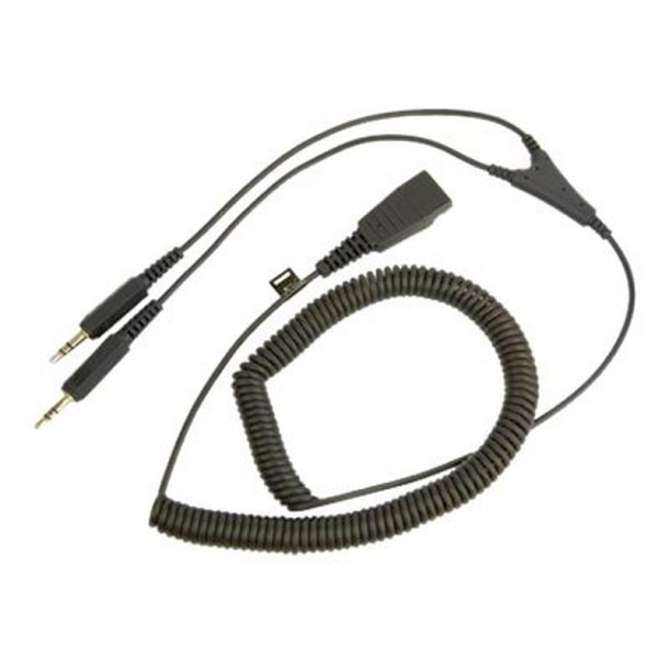 Jabra Kabel til Headset - ministik han til Quick Disconnect han - 2 m