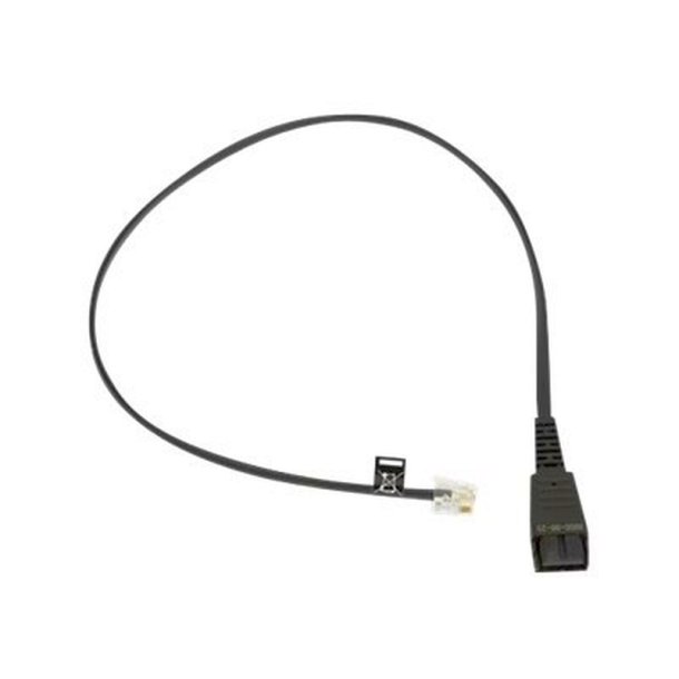 Jabra GN Kabel til Headset - RJ-10 han til Quick Disconnect han - brunsort - til Jabra GN 2100/2200