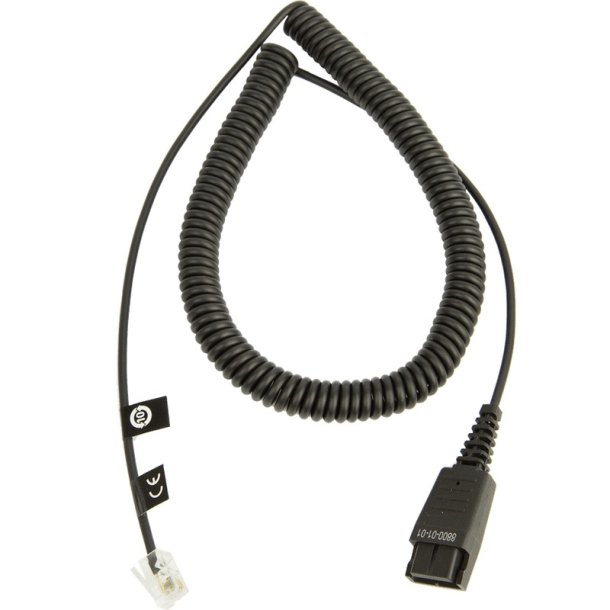 Jabra - 8800-01-01 - Cable - Black - 0.5 m - 2 m - QD - RJ9