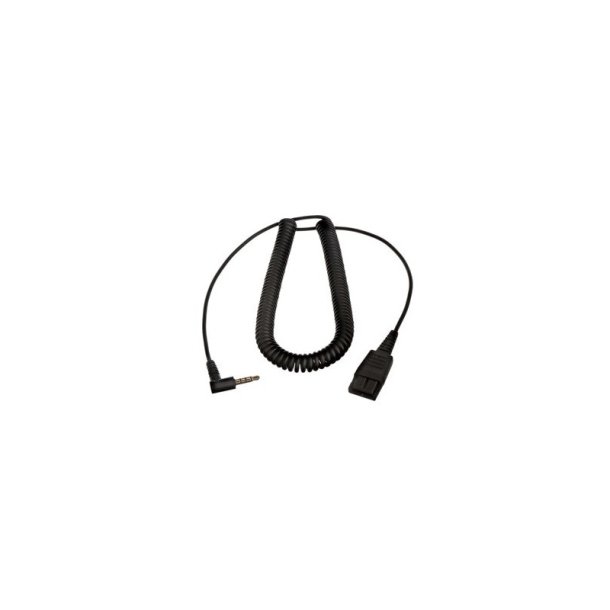 Jabra - PC cord, QD to 1x3_5mm - Cable - Jabra Biz 1500, 2300, 2400 II - Black - QD - 3.5 mm - 1 pc(s)