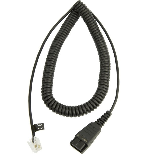 Jabra - QD cord w_ resistor, 47K Ohm - Cable - Black - 2 m - QD - RJ-9 - 1 pc(s)