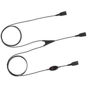 Jabra - SUPERVISOR cord w_ mute - Cable - Black - QD - 2x QD - 1 pc(s) - 10 mm
