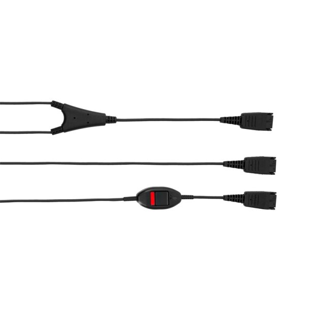 Jabra - SUPERVISOR cord w_ mute - Cable - Black - QD - 2x QD - 1 pc(s) - 10 mm