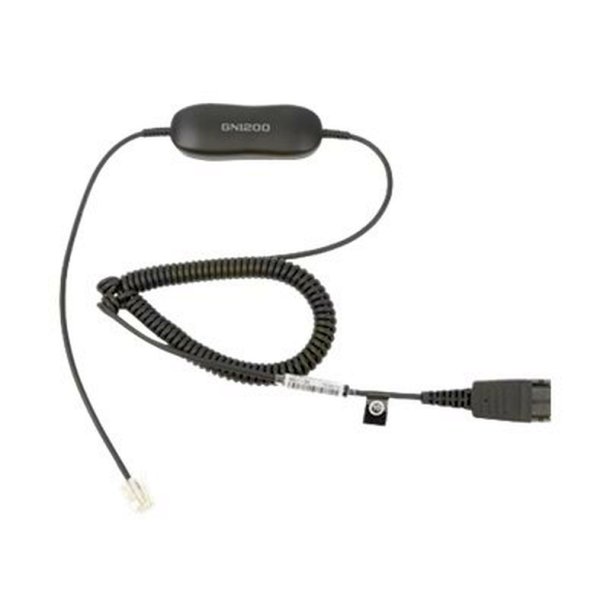 Jabra GN1200 CC Kabel - Quick Disconnect stik til RJ-9 han - 2 m - til Jabra GN 2100/2200/2250