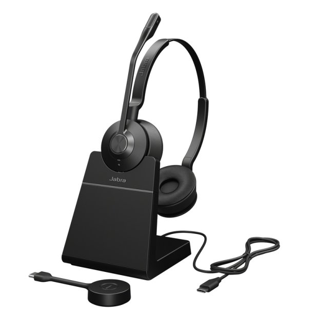 Jabra Engage 55 - USB-C UC Stereo Stand, EMEA/APAC - Headset - Head-band - Office/Call center - Binaural - Sort