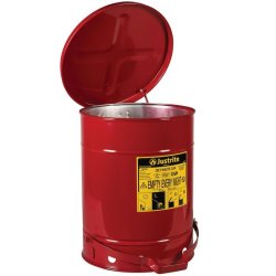 Justrite brandspand - 38 liter - fodpedal - FM- og UL-godkendt