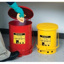 Justrite brandspand - 38 liter - fodpedal - FM- og UL-godkendt