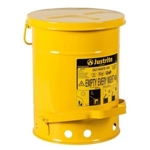 Justrite brandspand - 23 liter - fodpedal - FM- og UL-godkendt