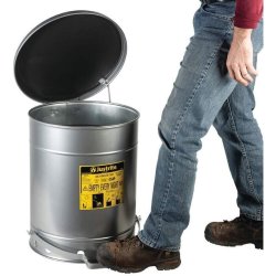 Justrite brandspand - 53 liter - fodpedal - FM- og UL-godkendt - SoundGard