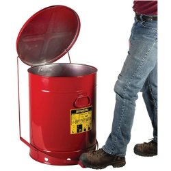 Justrite brandspand - 80 liter - fodpedal - FM- og UL-godkendt