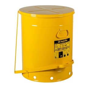 Justrite brandspand - 80 liter - fodpedal - FM- og UL-godkendt