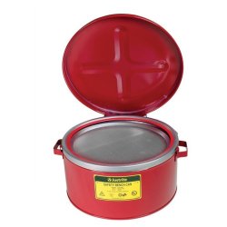 Justrite rengringsbeholder - Rd 11,0L Safety Bench Can 1007