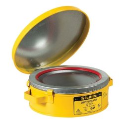 Justrite rengringsbeholder - Gul 1,9L Safety Bench Can 1007