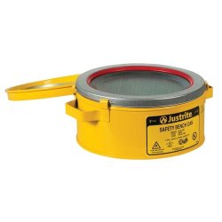 Justrite rengringsbeholder - Gul 3,8L Safety Bench Can 1007