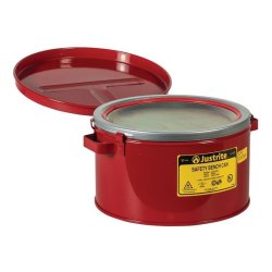Justrite rengringsbeholder - Rd 7,5L Safety Bench Can 1007