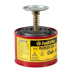 Justrite sikkerheds-stempeldse - Rd 0,5L Plunger Can 1008