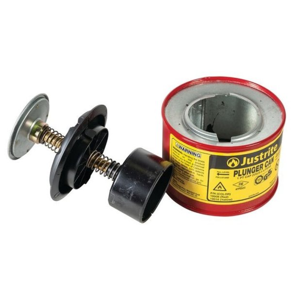Justrite sikkerheds-stempeldse - Rd 0,5L Plunger Can 1008