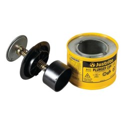 Justrite sikkerheds-stempeldse - Gul 0,5L Plunger Can 1008