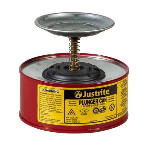 Justrite sikkerheds-stempeldse - Rd 0,9L Plunger Can 1008