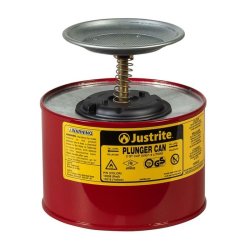 Justrite sikkerheds-stempeldse - Rd 1,9L Plunger Can 1008