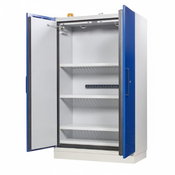 Justrite 226-LTD EN batteriskab til opbevaring/opladning af Lithium batterier - alarm og autosluk