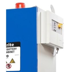 Justrite 226-LTE batteriskab til opbevaring/opladning af Lithium batterier - GSM alarm og autosluk