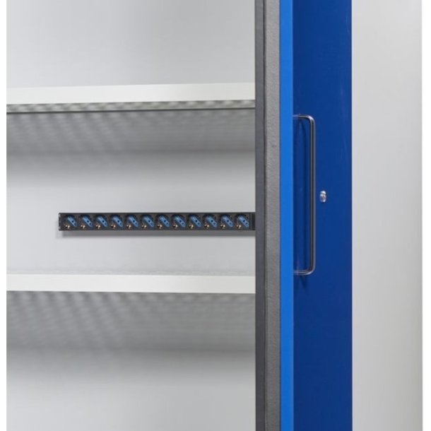 Justrite 226-LTE batteriskab til opbevaring/opladning af Lithium batterier - GSM alarm og autosluk