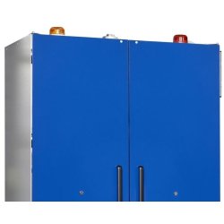 Justrite 226-LTE batteriskab til opbevaring/opladning af Lithium batterier - GSM alarm og autosluk