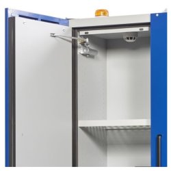 Justrite 226-LTE batteriskab til opbevaring/opladning af Lithium batterier - GSM alarm og autosluk