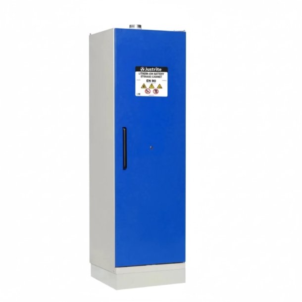 Justrite 226-LTD EN batteriskab til opbevaring/opladning af Lithium batterier - alarm og autosluk