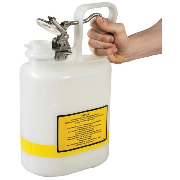 Justrite Poly sikkerhedskande - 4,0L - Safety Can 1406 - Type 1